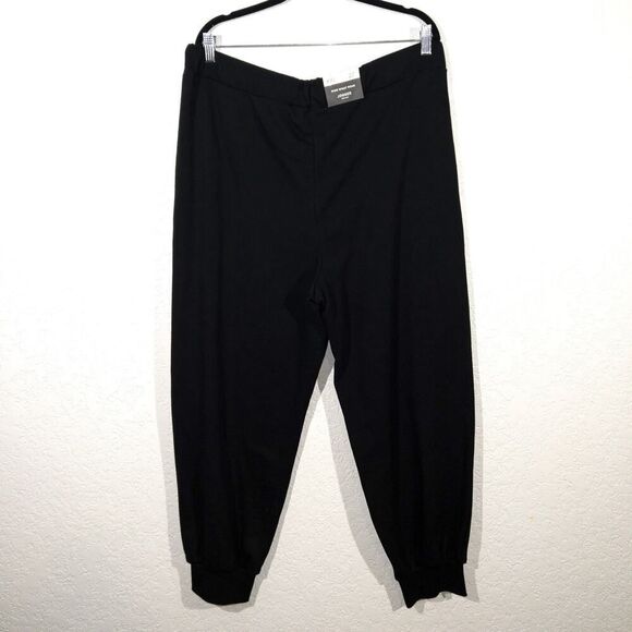 NWT‎ WhoWhatWear Black Mid Waist Joggers Size XXL - Picture 5 of 7